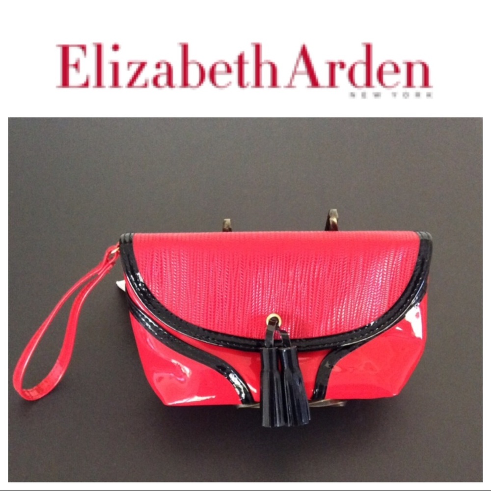 ELIZABETH ARDEN RED WRISTLET CLUTCH NWT